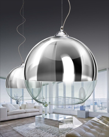 Lampa wisząca SILVER BALL 18 Azzardo AZ0731 chrome