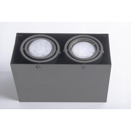 Milagro LAMPA SUFITOWA BLOCCO SZARY 2x7W GU10 LED ML843 Szary