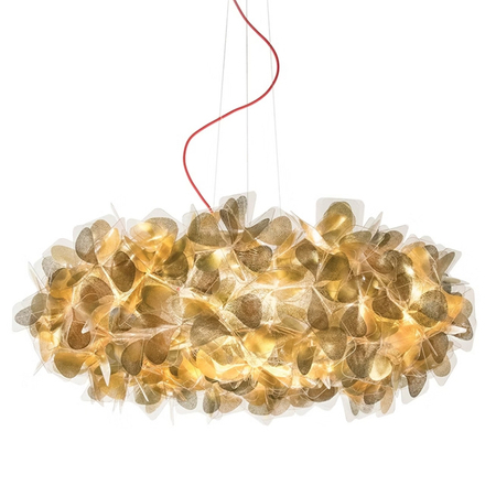 Lampa wisząca Slamp CLIZIA - MAMA NON MAMA GOLD - RED WIRE L CLISL00GNM01R00000EU złoty