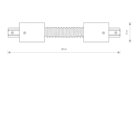 Łącznik do szynoprzewodów Nowodvorski 8384 Profile Recessed Flex Konektor
