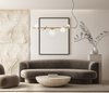 Lampa wisząca Italux Reverso PND-5622-5-BRO-W Mosiężny
