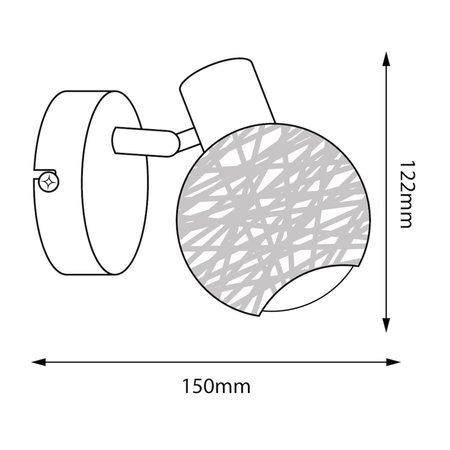 Milagro Kinkiet DEX 1xE14 ML2117 KASZMIR