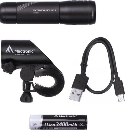 Lampa rowerowa przednia Mactronic Scream 3.1, 900 lm