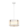 Lampa wisząca Elstead Lighting Corona biały/szary DL-CORONA-2P-WPN
