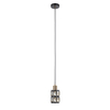 Lampa wisząca Italux Menfi PND-44236-1-BK-GD Czarny, mosiądz