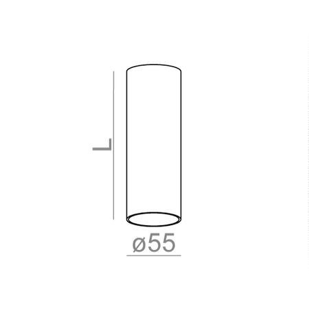 Lampa AQForm Pet Fine 17 Surface Biały Struktura