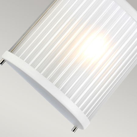 Kinkiet Elstead Lighting Corona biały/szary DL-CORONA1-WPN