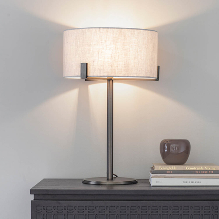 Lampa stołowa Endon Lighting Hayfield 72631 brąz