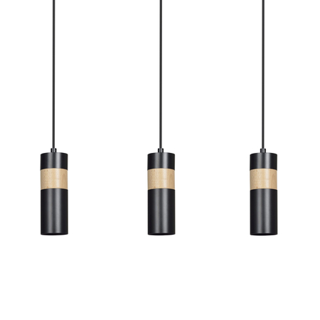 Lampa wisząca AKARI 3 BLACK Emibig 732/3 czarny