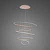 Lampa wisząca Ledowe Okręgi No.5 120cm miedziana 3k