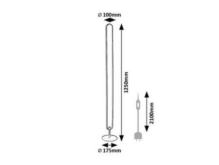 Lampa podłogowa Rabalux Barto 74051 czarny matowy