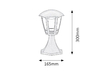 Lampa zewnętrzna Rabalux Sorrento 8127 czarny matowy