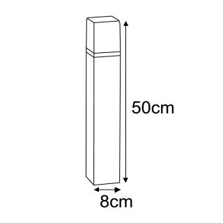 Lampa zewnętrzna GENEVA Kaja K-8141 biały/czarny