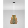 Lampa wisząca Luces Exclusivas GRANIVO LE45348 drewno jasne i ciemne, zielony