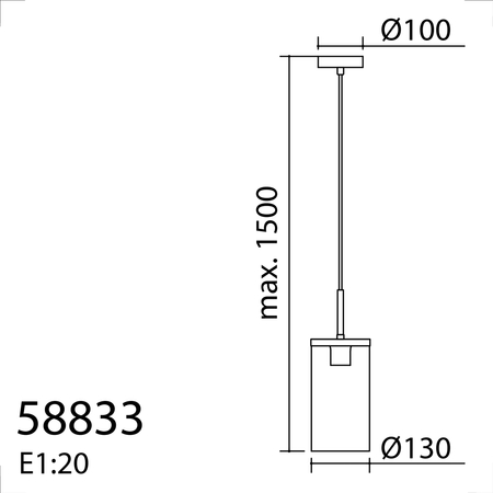 Lampa wisząca TRIEL czarny, mosiądz antyczny 1xE27