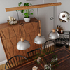 Lampa wisząca By Rydens 4201560-6500 Buckler 3-l silver