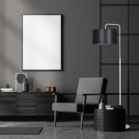 Lampa podłogowa TRAPO LP1 WH BLACK Emibig 571/1 biały/czarny