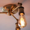 Lampa sufitowa Endon Lighting Hal 97243 mosiądz
