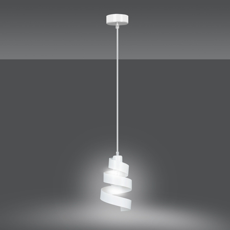 Lampa wisząca SAGA 1 WHITE Emibig 351/1 biały