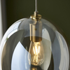 Lampa wisząca Endon Lighting Kelda Oval 106678 mosiądz