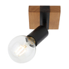 Spot Italux Molini SPL-2079-1 Czarny, drewno