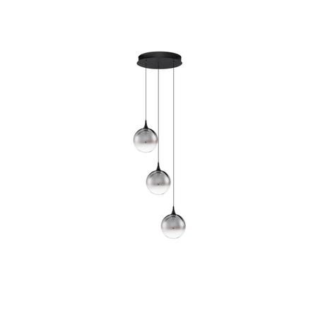 Lampa wisząca Luces Exclusivas LURVELA LE45129 szary i odcienie szarości, czarny
