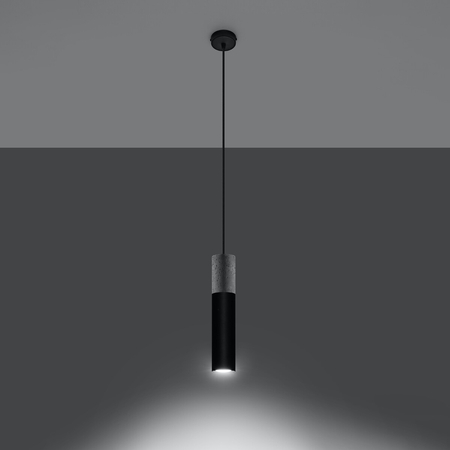 Sollux Lighting Lampa wisząca BORGIO 1 czarny SL.0650