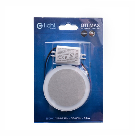 Eko-Light Oprawa schodowa OTI MAX Barwa Zimna 6500K EKS4345 BIAŁY / SREBRNY