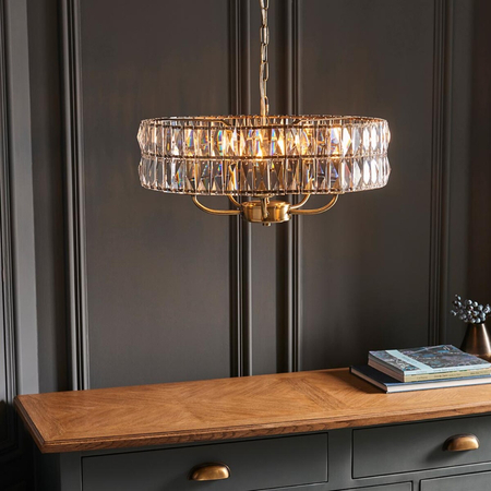 Lampa wisząca Endon Lighting Clifton 106244 mosiądz