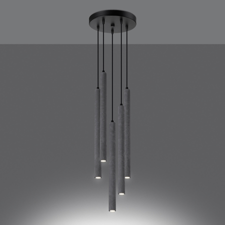 Sollux Lighting Lampa wisząca PASTELO 5P beżowa SL.1516