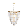 Lampa wisząca AMEDEO Zuma Line 17106/6+3+1-GD+CL złoty