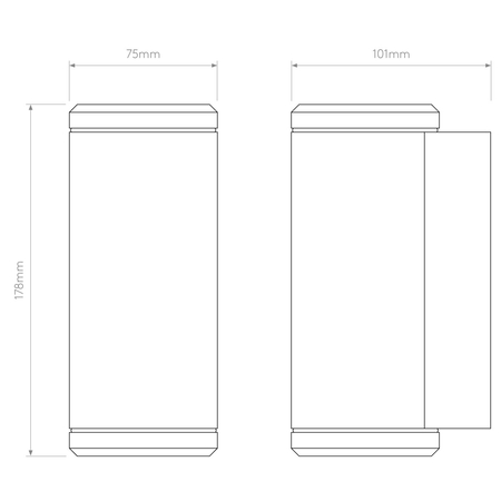 Kinkiet zewnętrzny Astro Jura Twin 1375010 Mosiądz