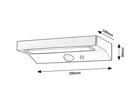 Lampa solarna Rabalux Korana 77023 czarny