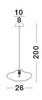 Lampa wisząca Luces Exclusivas NAYARIT złoty LE42899