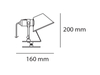 Kinkiet Artemide A010800 Tolomeo Micro Pinza