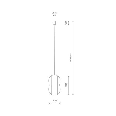 Lampa wisząca Nowodvorski PUKET M 11161 Naturalne drewno Biały