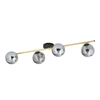 Lampa sufitowa SPLENDI 4 Emibig 1246/4 czarny/złoty