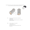 Spot Zuma Line TLS006-BK TORE LAMPA SUFITOWA CZARNA/BLACK