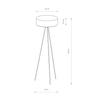 Lampa podłogowa CADILAC Nowodvorski 8190 szary