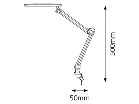 Lampa stołowa Rabalux Raul 4420 srebrny