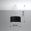 Sollux Lighting Żyrandol OTTO 50 czarny SL.0744