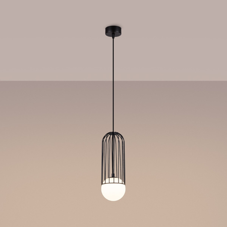Sollux Lighting Lampa wisząca BRINA 1 czarna SL.1332