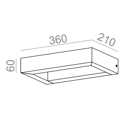 Kinkiet AQForm Basket Led Wall Biały Struktura