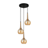 Lampa wisząca Italux PND-42361-3A-BRO-AMB Brąz antyczny