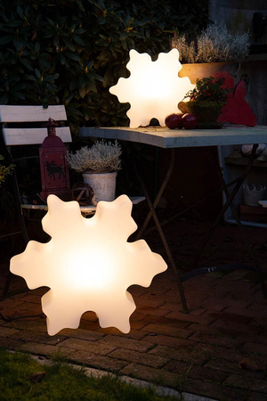 Śnieżynka LED Lampa zewnętrzna ogrodowa 2700K RGB Ø60cm 32436L biały