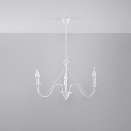 Sollux Lighting Żyrandol MINERWA 3 biały SL.0213