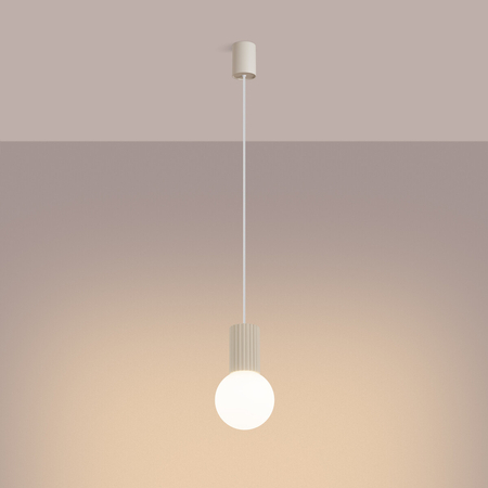 Sollux Lighting Lampa wisząca HALO 1 beżowa SL.1719