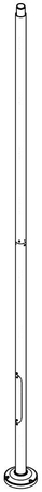 LAMPPOST 1277 BLACK o60 400CM REVISION DOOR