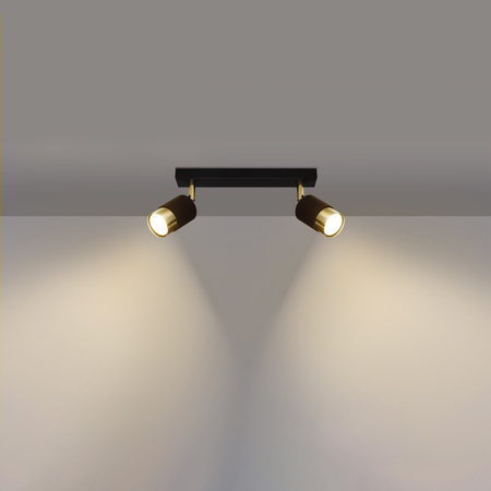 Sollux Lighting Plafon NERO 22,5 czarny/chrom SL.1409