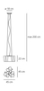 Lampa wisząca Artemide 0698020A Logico Mini 3x120°